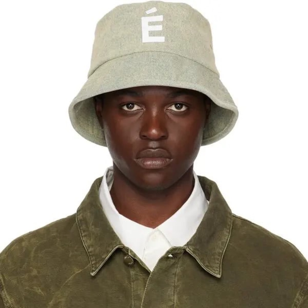 Études denim bucket hat